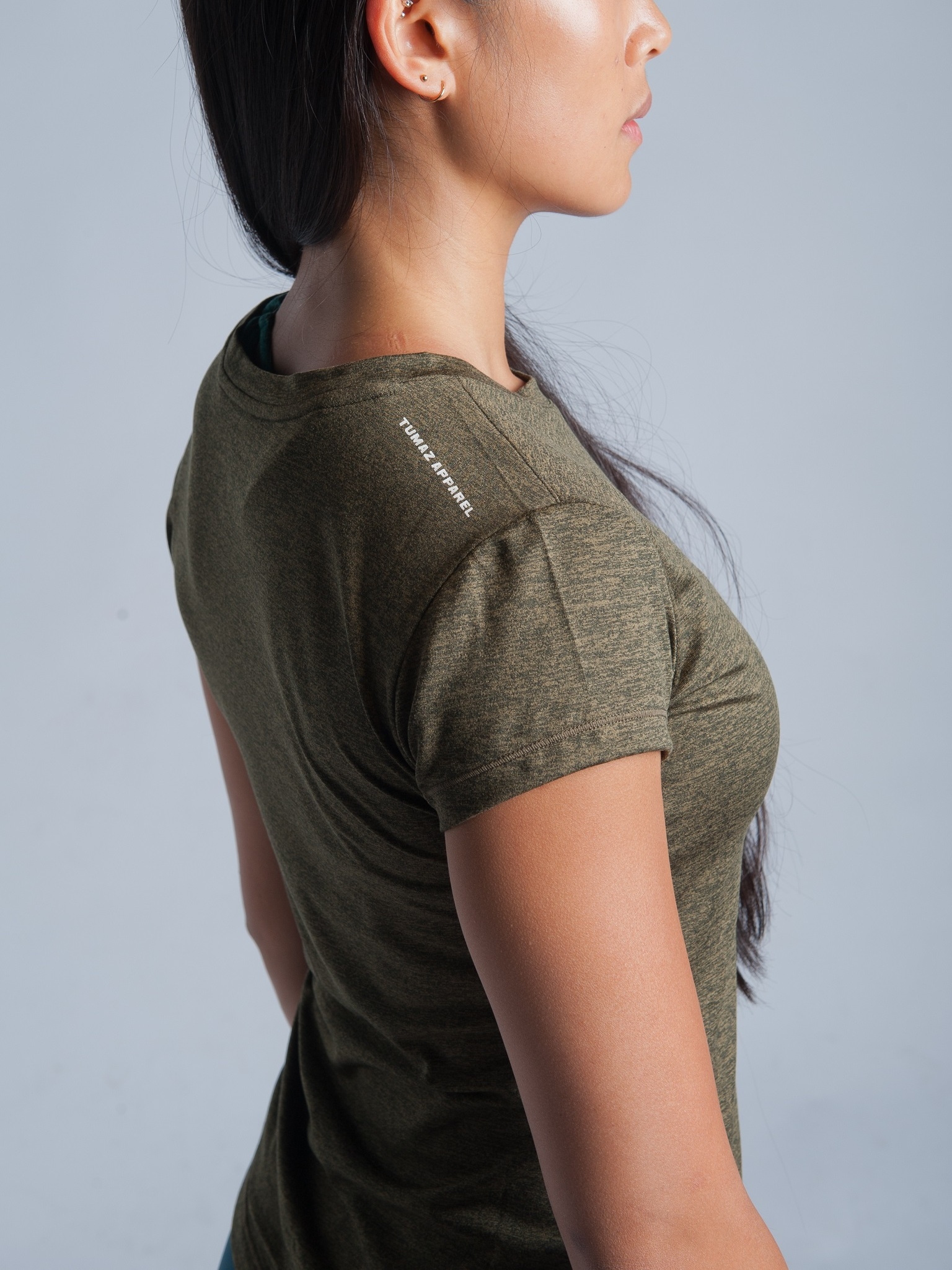 托瑪斯經典麻花女短袖（綠黑麻花）