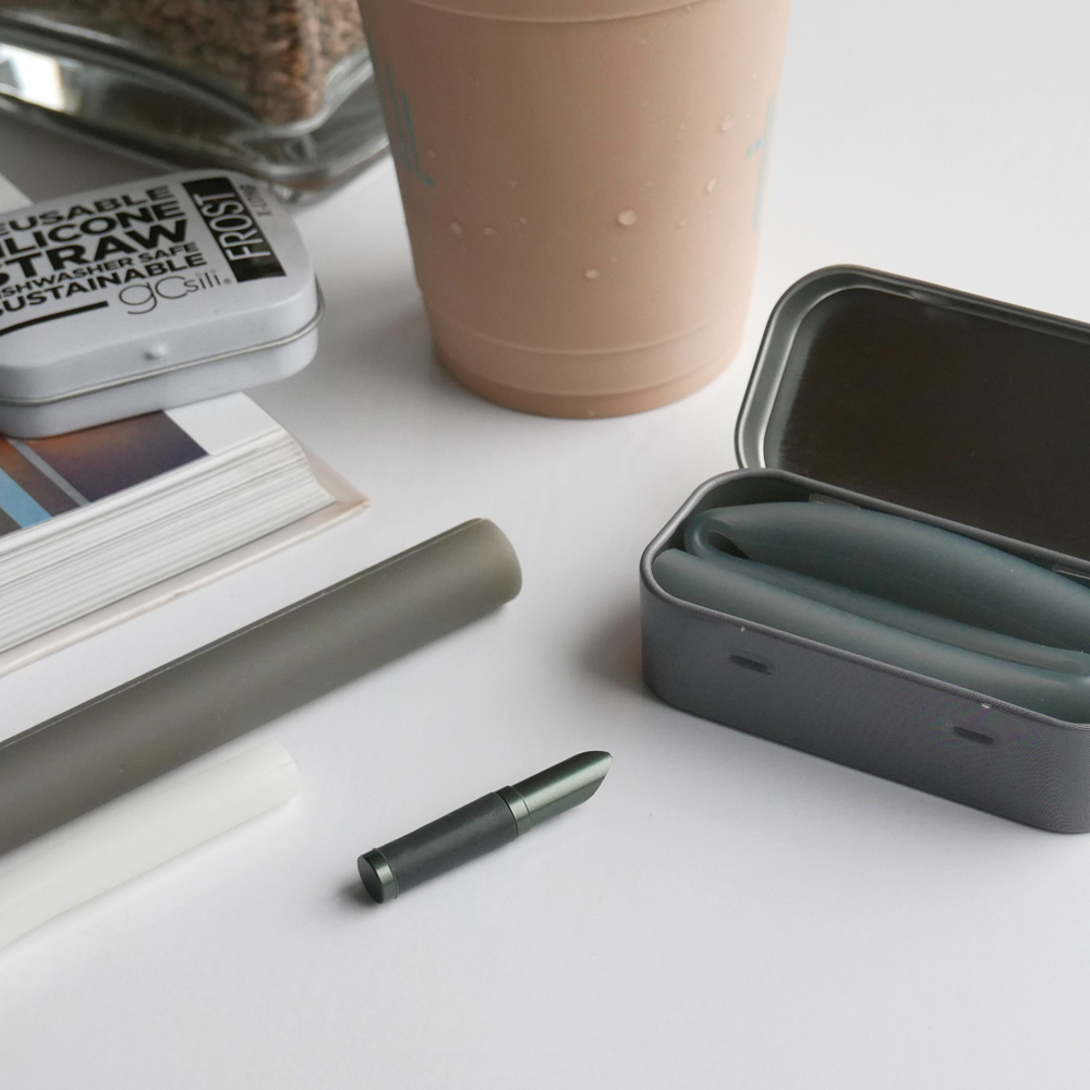 吸攜暢飲切口器【石墨綠】-莫克Moek原創設計