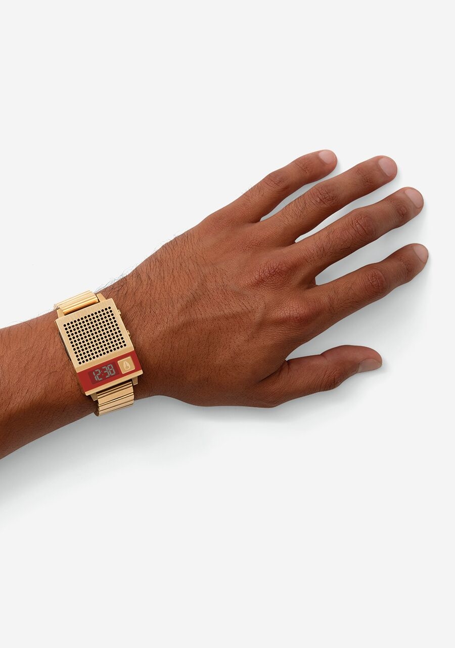 萬年鐘錶 - NIXON 尼克森 衝浪  DORK TOO 報時錶  A1266-502  錶徑34MM