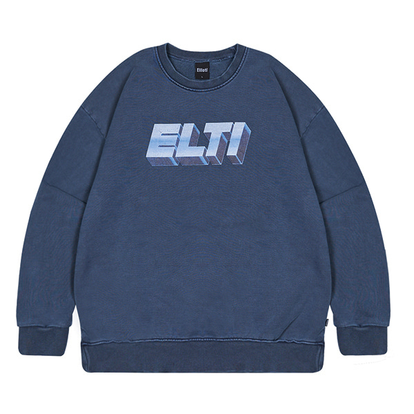 ELLIOTI Pig Dyeing Sweat Shirts - Blue