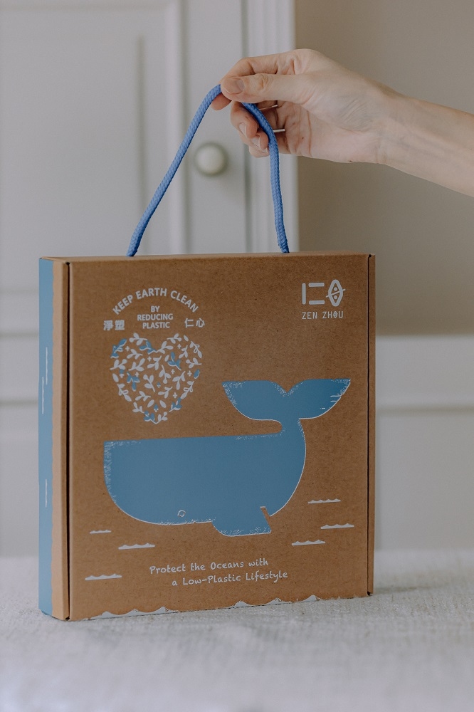 與台灣品牌設計IF OFFICE合作， 以守護壯闊海洋的純粹意念， 包裝送禮的心意與祝福。