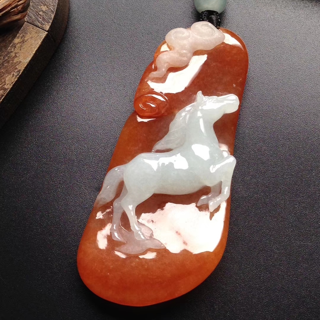 馬踏飛燕, 天然翡翠A玉, 緬甸玉, Jade, Jadeite