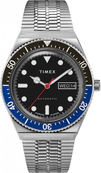 萬年鐘錶 - TIMEX 天美時   Q-Timex    Batman   M79 復古機械腕錶  tw2u29500 錶徑40 MM