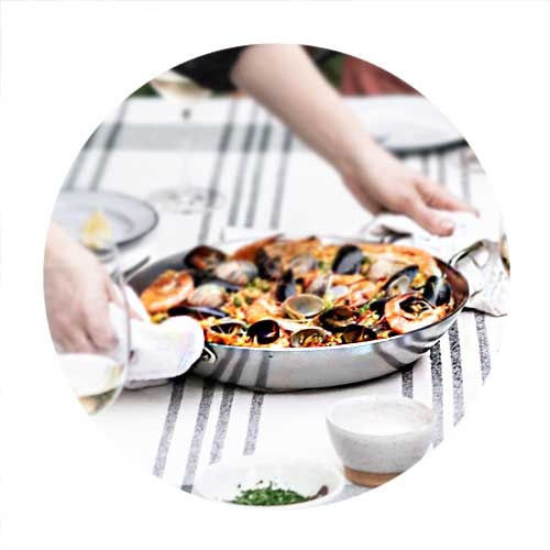 Paella, plancha, fish and roasting iron pans de Buyer