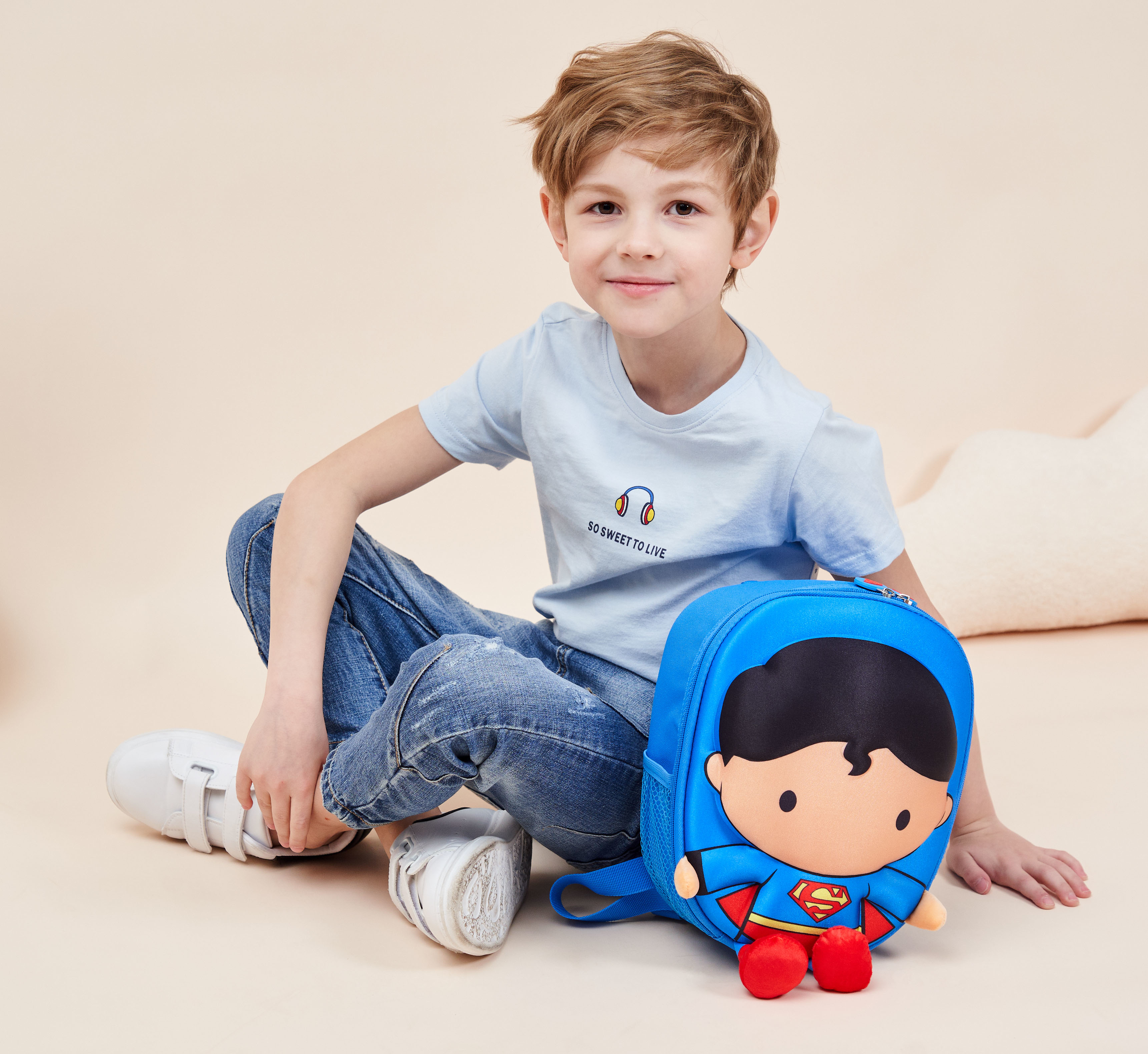 DC 正義聯盟超人書包(軟身版)- 91109W-SM-POLY