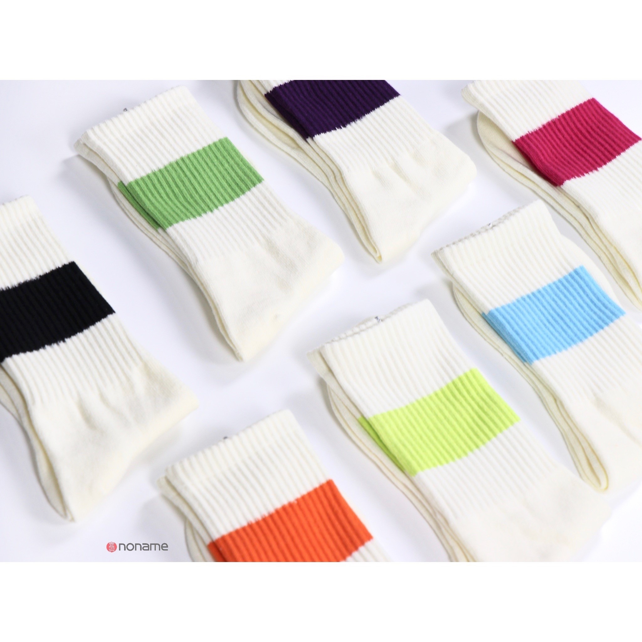 SHARE 復古 工裝針織襪 純棉 針織柔軟 條紋 中筒襪 工裝襪 襪子