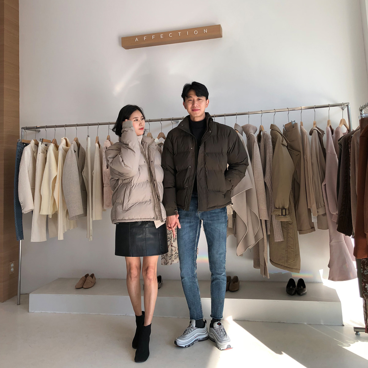 暖暖情侶鋪棉保暖外套 / 黑 / 不提供退換貨