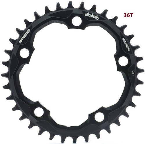 FSA Megatooth 1x11 speed 36T Chainring BCD 110mm, Black