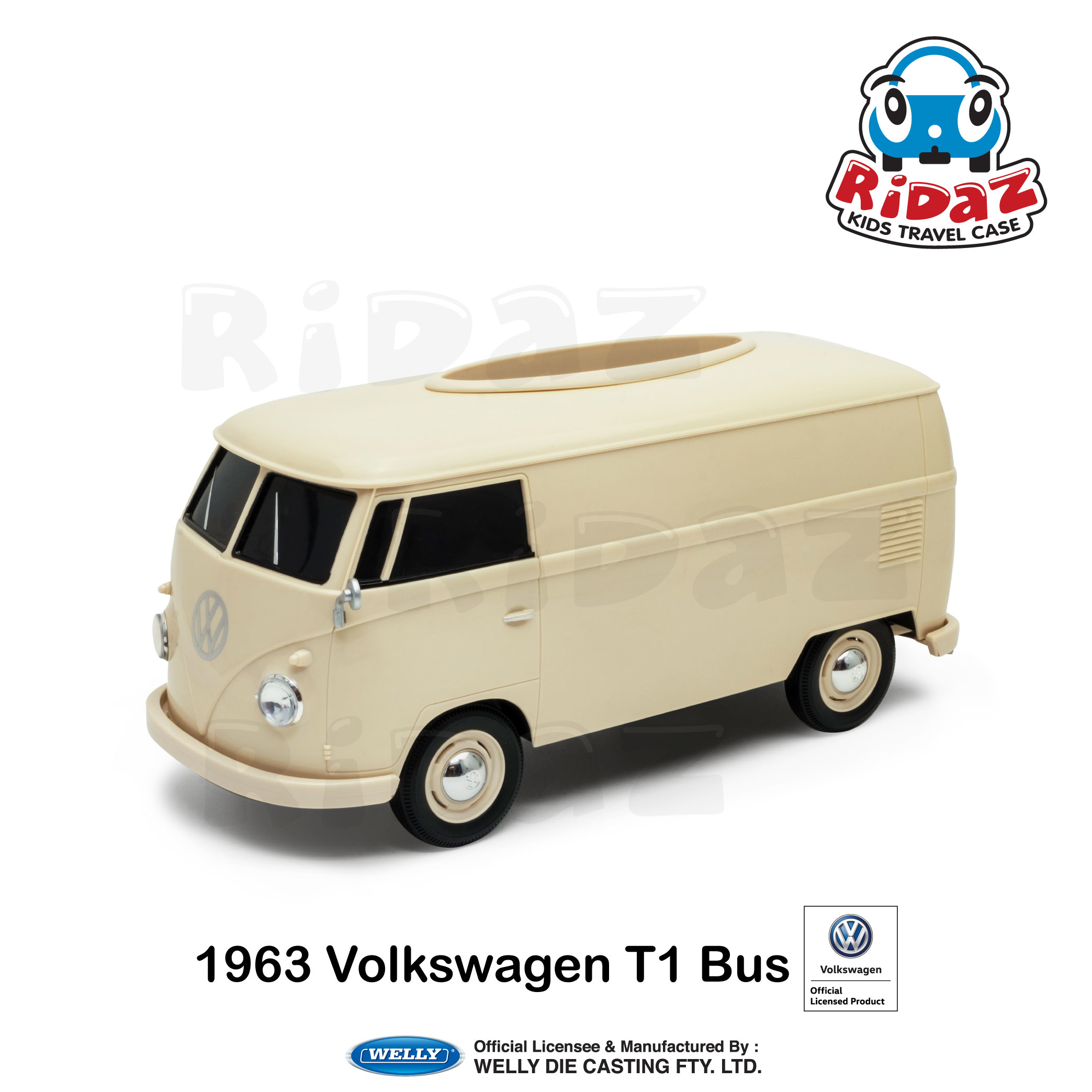 Volkswagen T1 車造型紙巾盒-91401-米白色