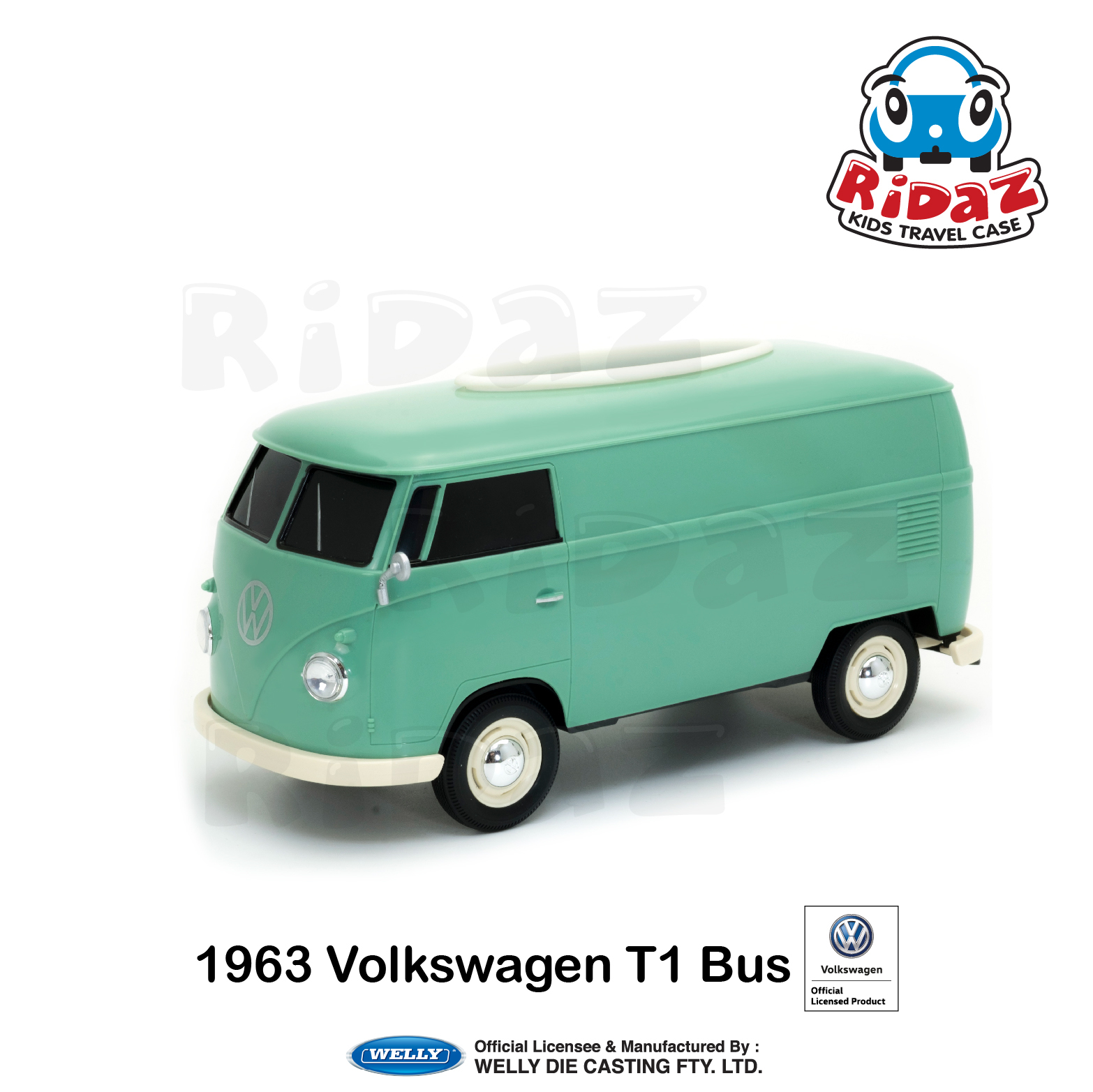Volkswagen T1 車造型紙巾盒-91401-綠色