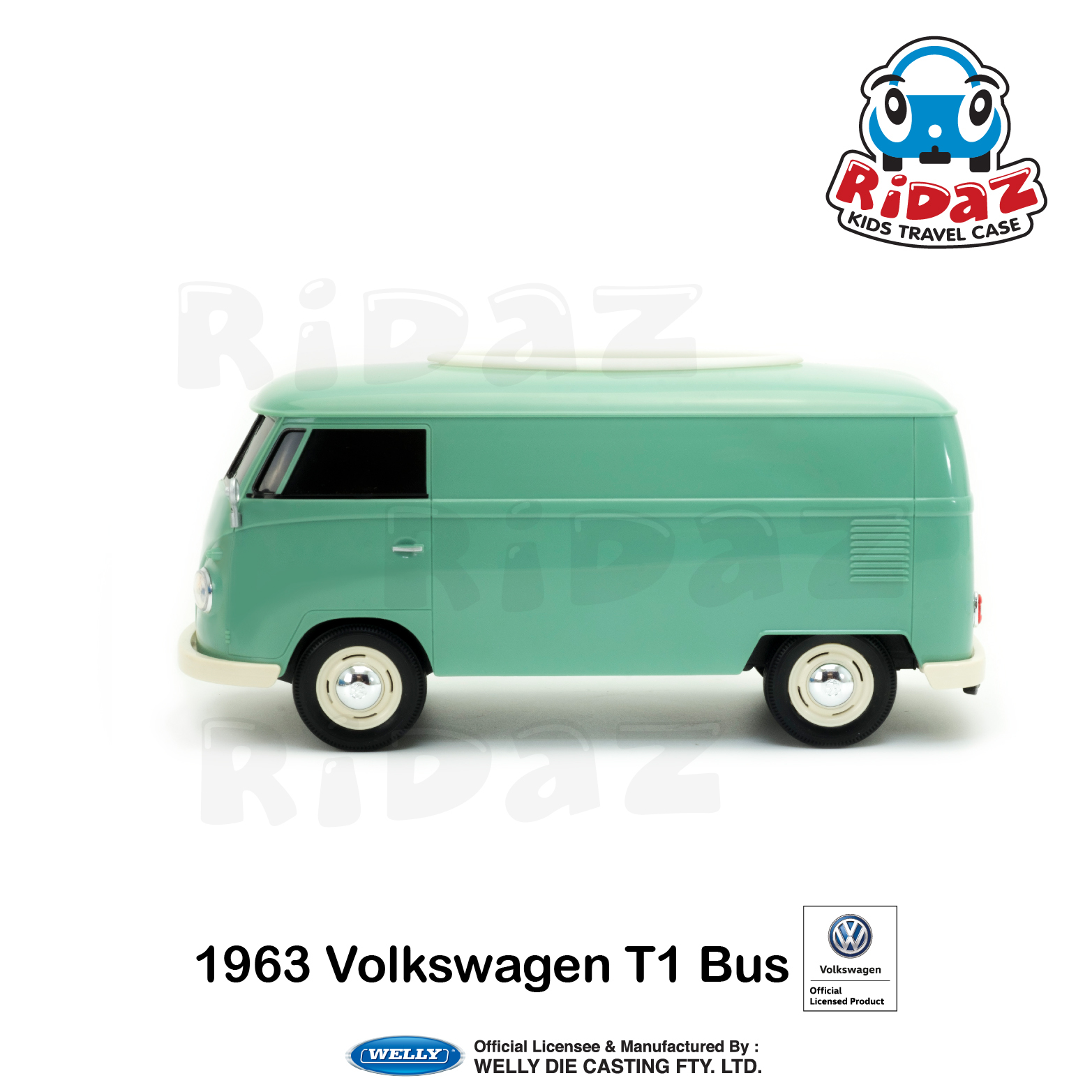 Volkswagen T1 車造型紙巾盒-91401-綠色