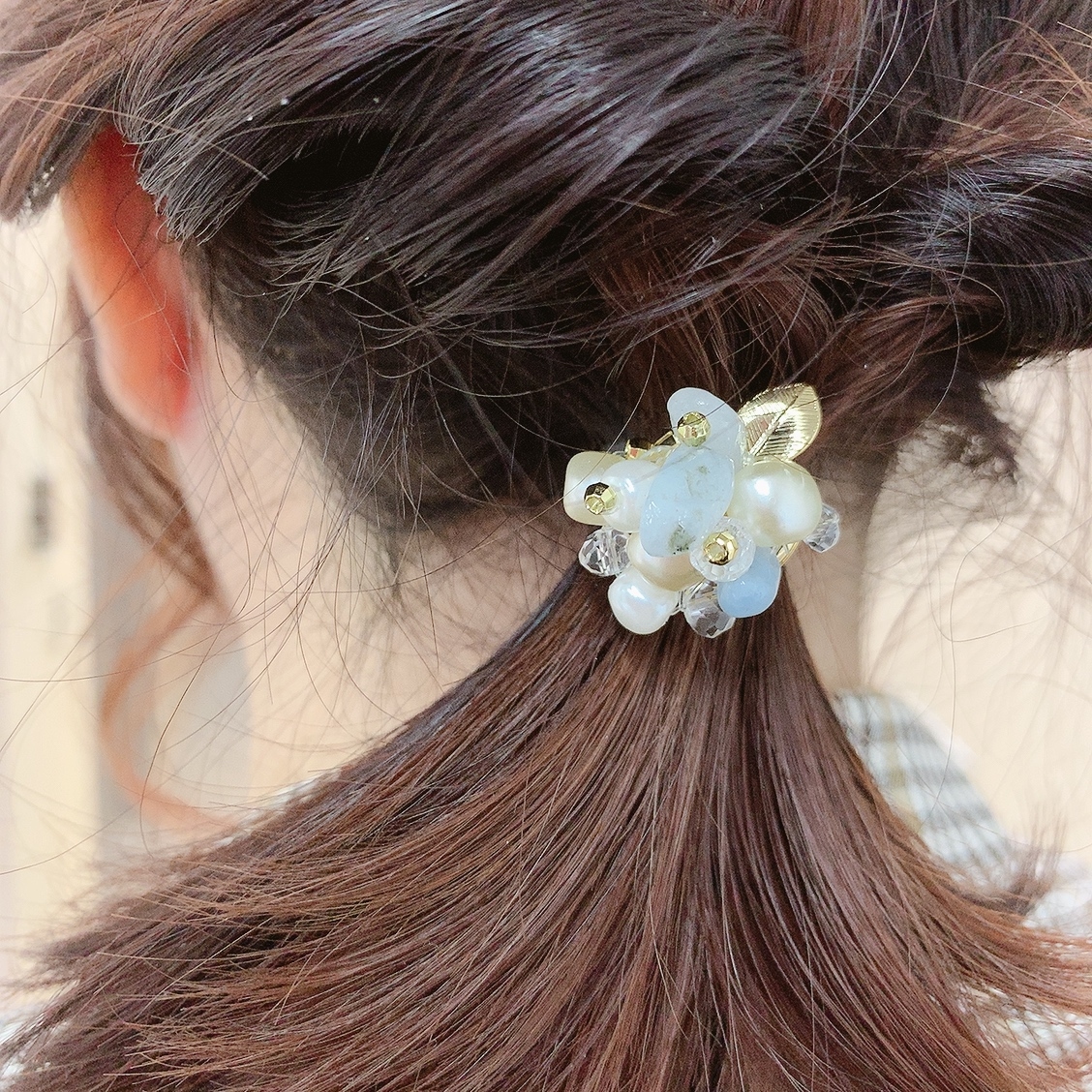 日本天然石Hair Cuff