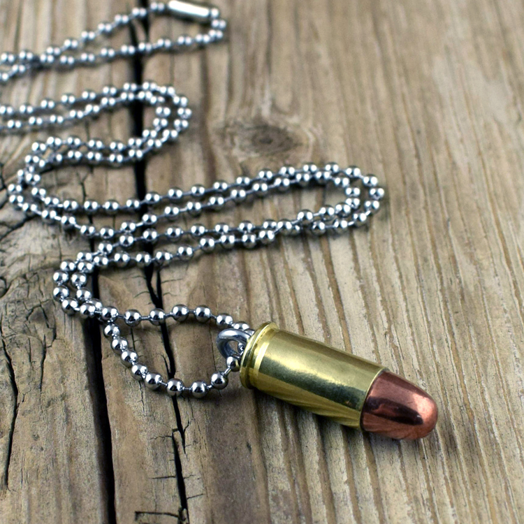 美國 Bullet - .32 手槍子彈項鍊（黃銅）