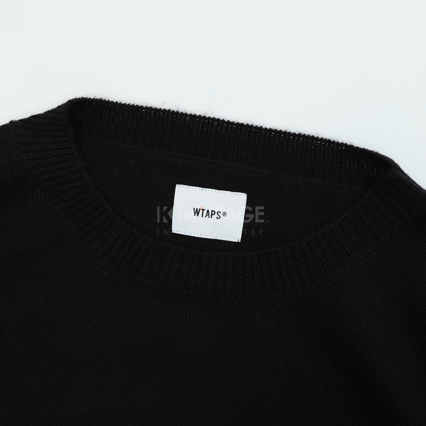 WTPAS DECK / SWEATER. WOAC 黑色針織毛衣【92MADTKNM01BK】