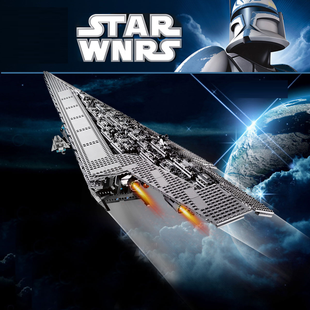 Star Wars Super Star Destroyer Building Set Fit Lego NO BOX NA99014