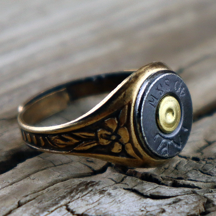 美國 Bullet - 40口徑 子彈戒指（可調式戒圍 / 黑銅特別版）