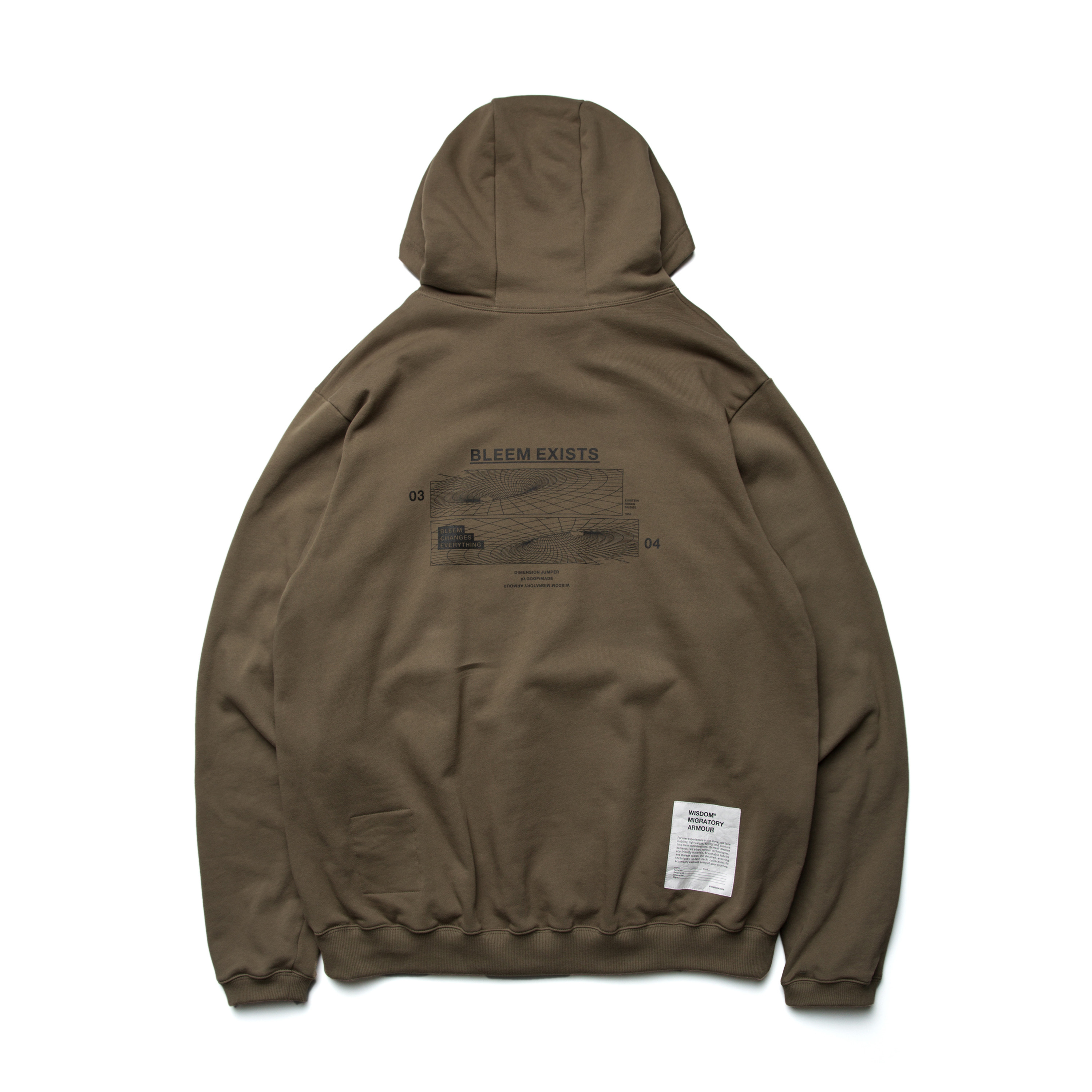 GOOPiMADE x WISDOM GL-04 “BLEEMS EXISTS” Hoodie Sand