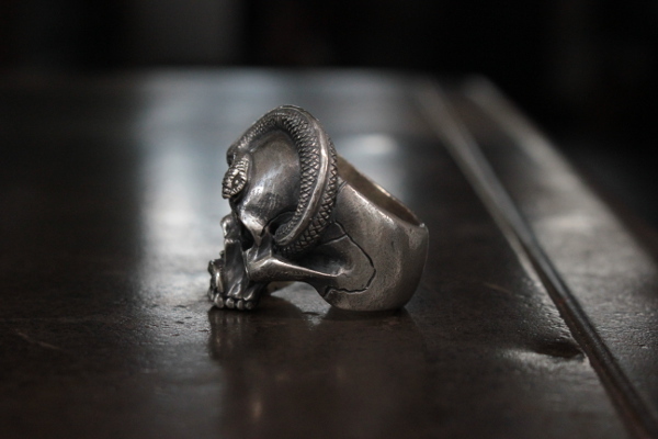 <預訂>FCR-10 蛇卷骷髏戒指