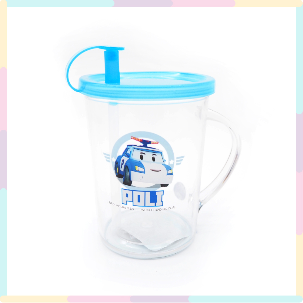 Poli波力 單耳吸管杯250ml-56513