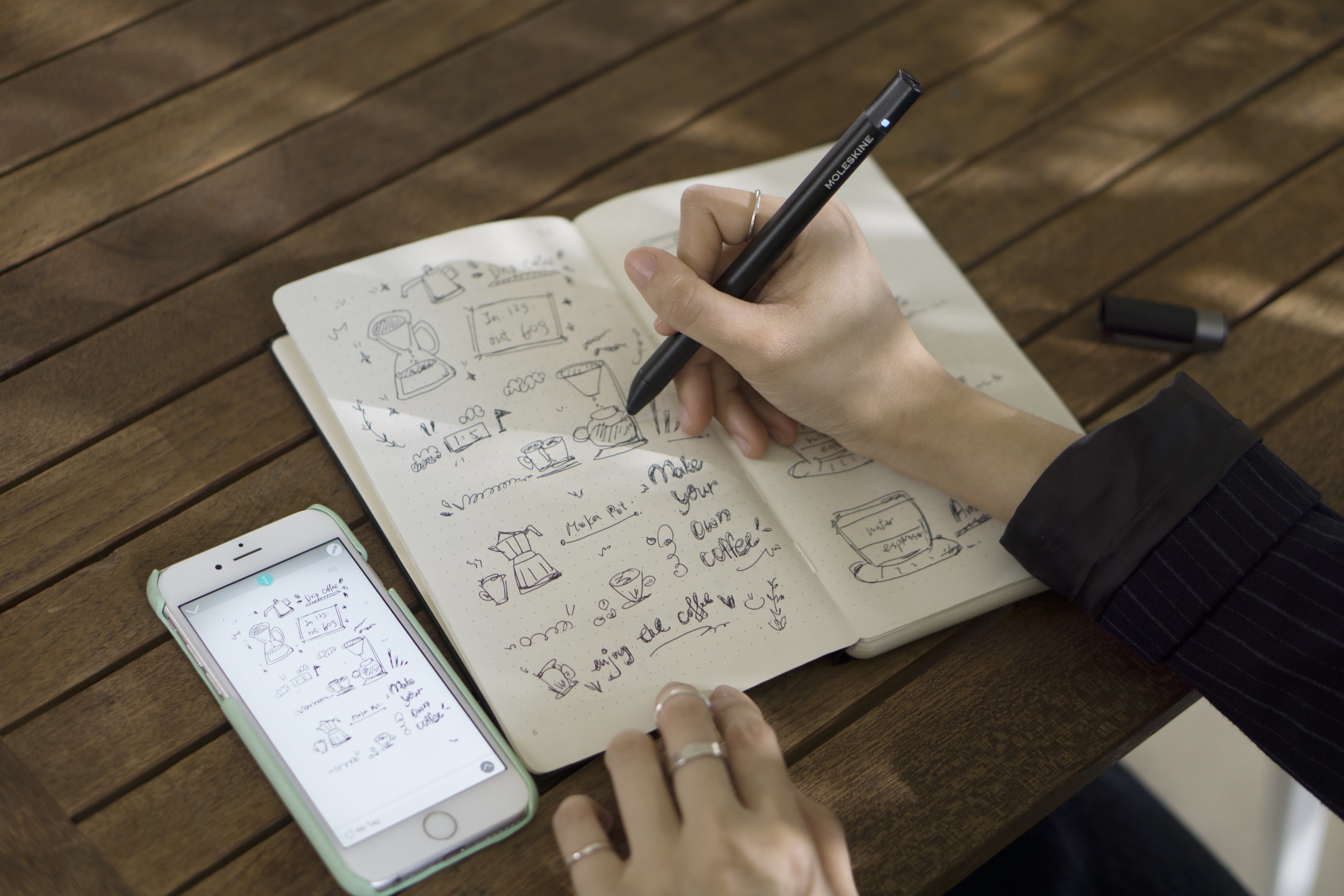 【免費送貨】意大利 Moleskine Pen+ Ellipse. 智能寫作組合