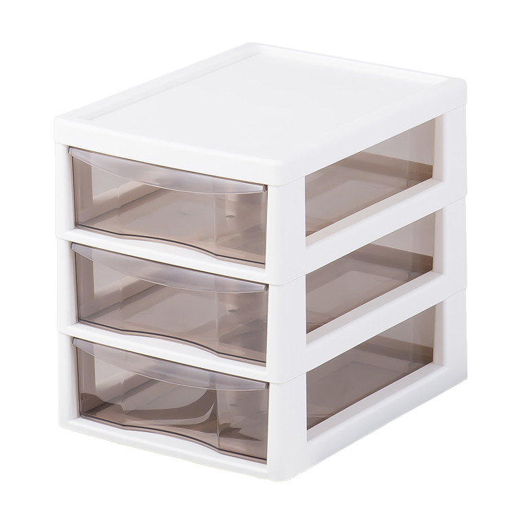 【日本JEJ ASTAGE】Aplos小物收納櫃 A4-3層/桌上型/辦公文件抽屜櫃