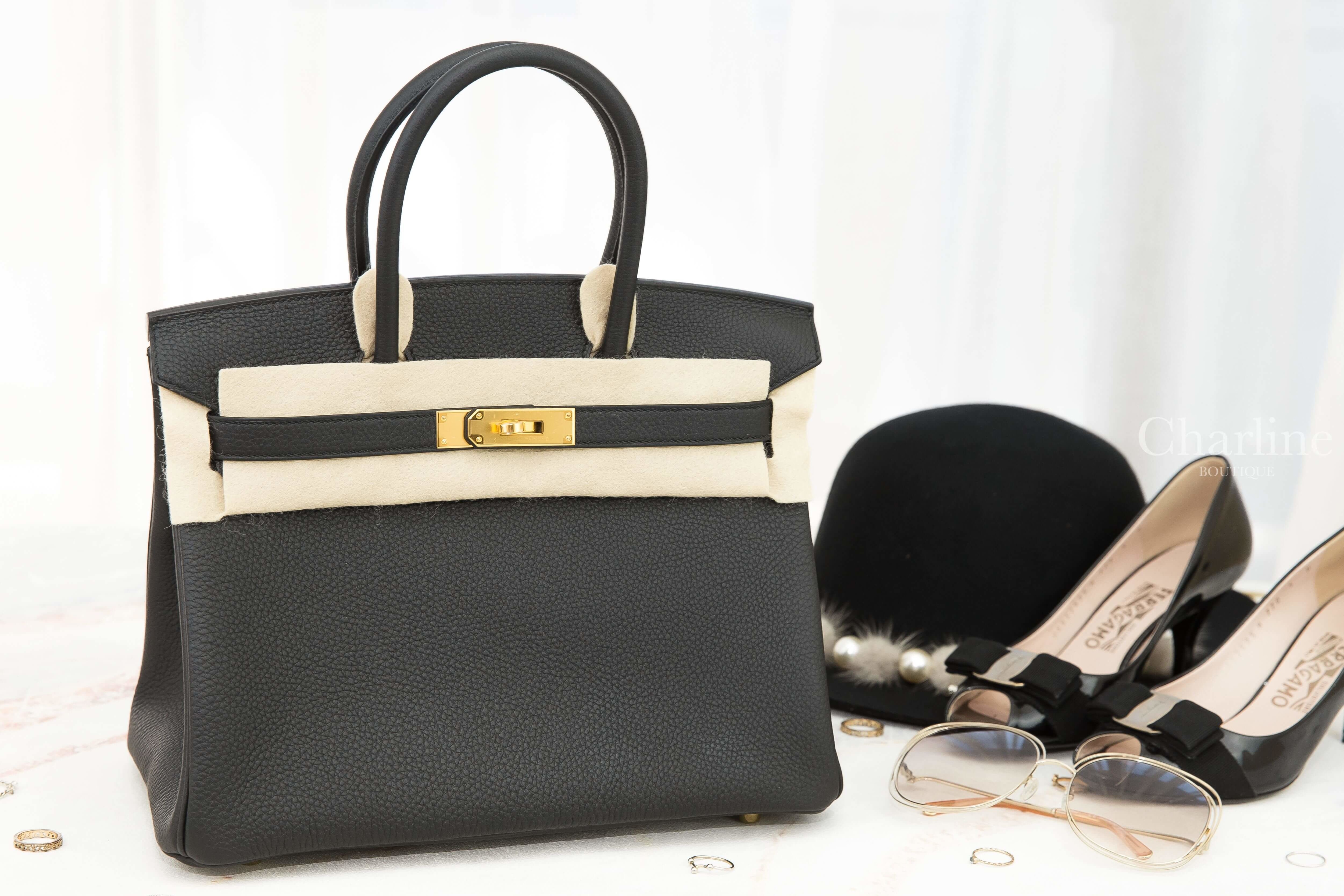 Hermès Birkin 30cm 89 Noir Togo 黑色金釦鉑金包