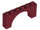15254 Brick, Arch 1 x 6 x 2 - Medium Thick Top without Reinforced Underside