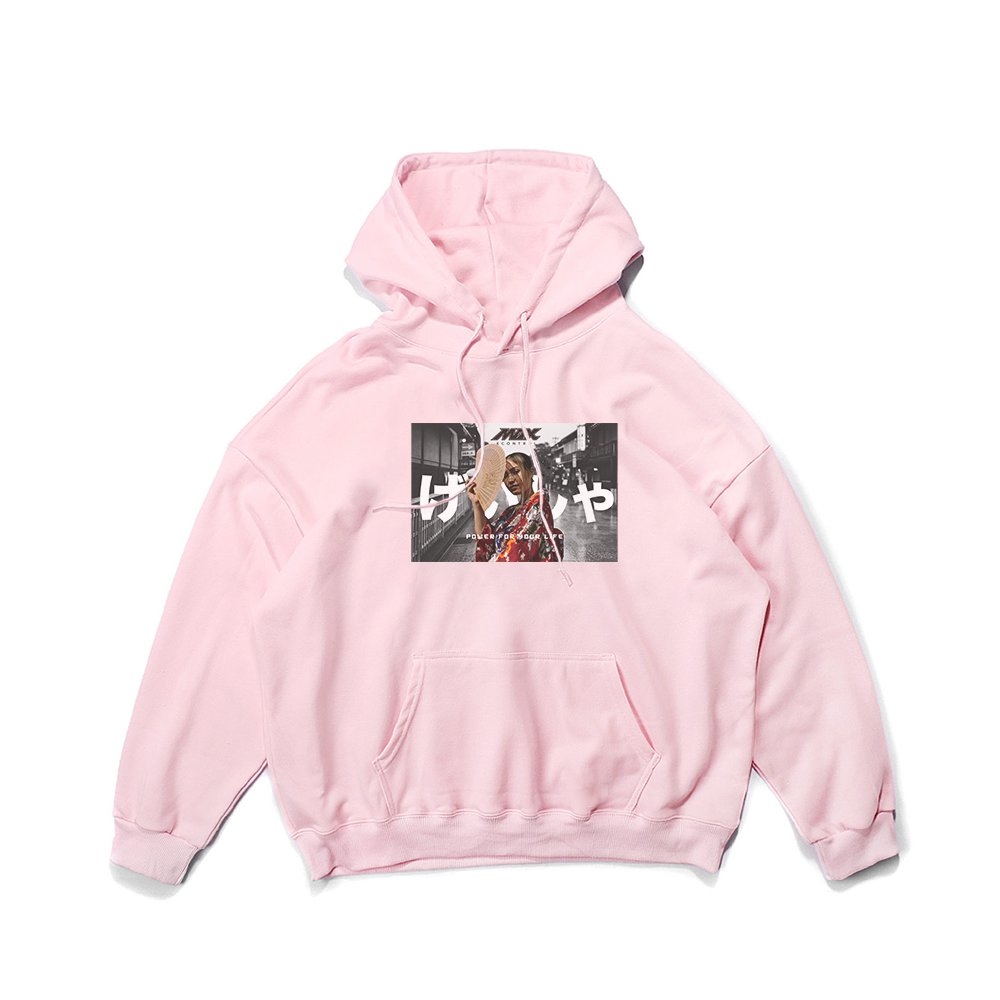 MAXXC 日本藝妓帽T-(粉)