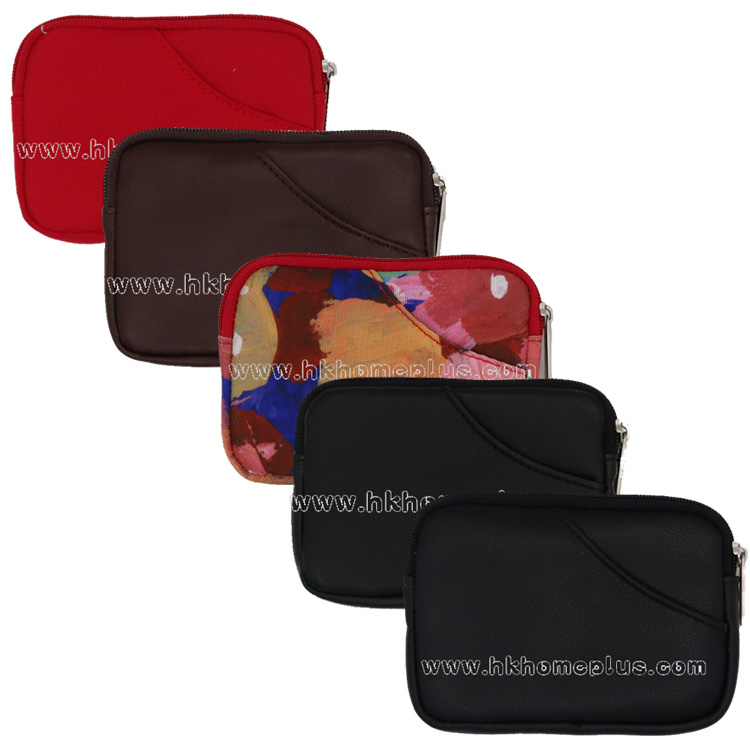 Lori: 真皮/尼龍 拉鍊零錢包 #7009