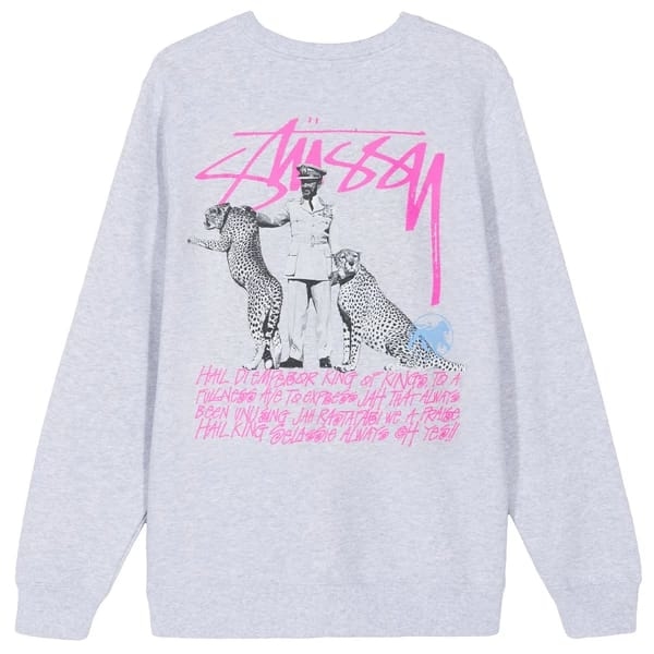 [現貨] STUSSY EMPEROR CREW GREY