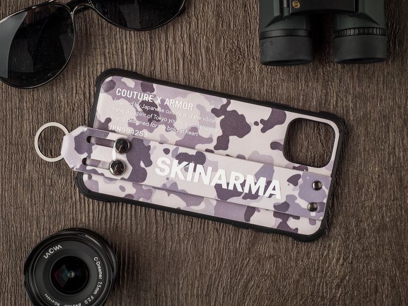 Skinarma｜iPhone 11 / Pro / Pro Max 迷彩系列 腕帶支架軍規防摔殼