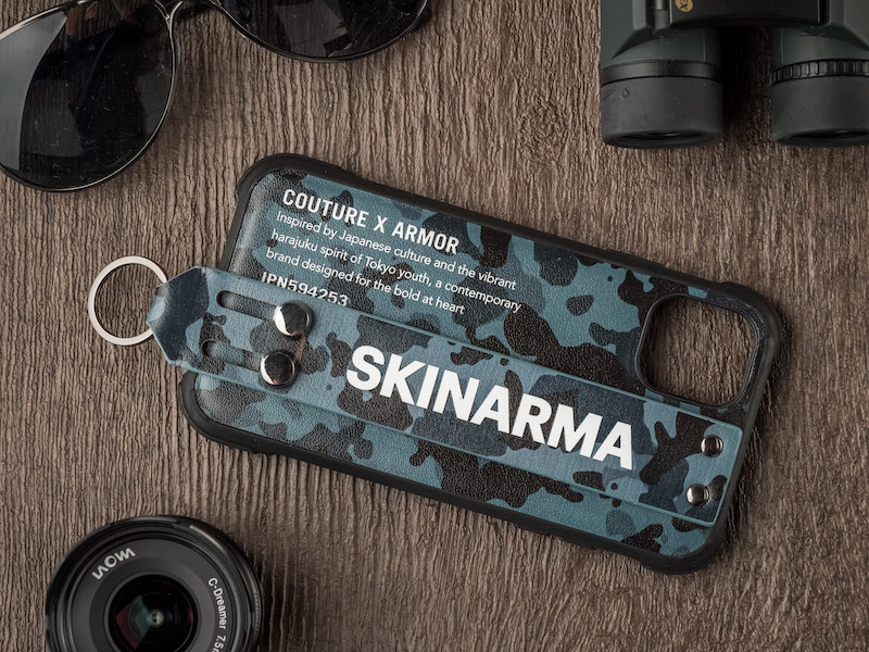 Skinarma｜iPhone 11 / Pro / Pro Max 迷彩系列 腕帶支架軍規防摔殼