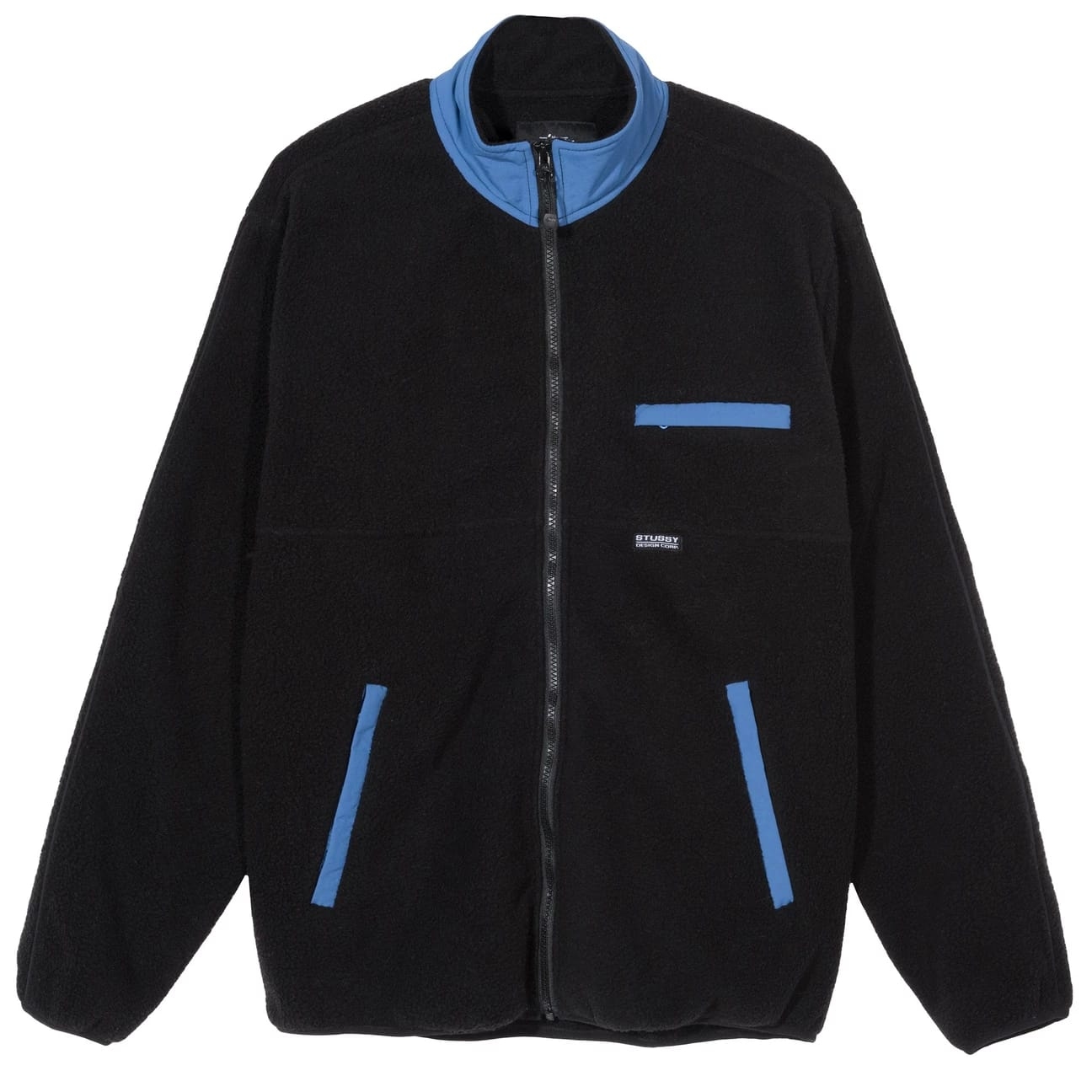 [現貨] STUSSY NYLON MOCK NECK BLACK