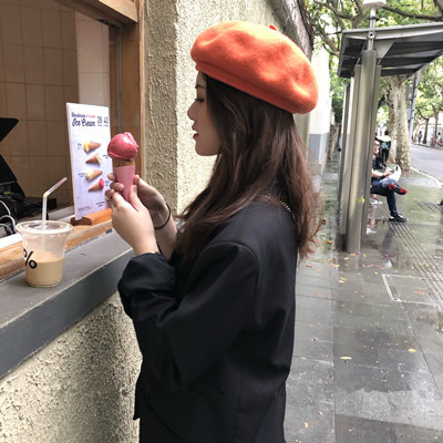 羊毛貝蕾帽 (9色)