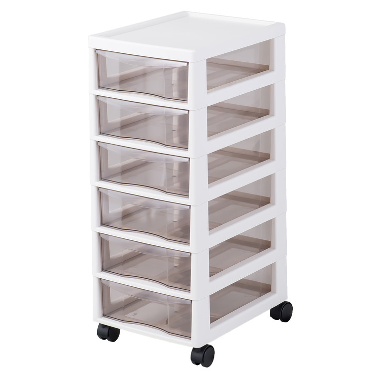 【日本JEJ ASTAGE】Aplos小物收納櫃 A4-6層附輪/落地型/辦公文件抽屜櫃