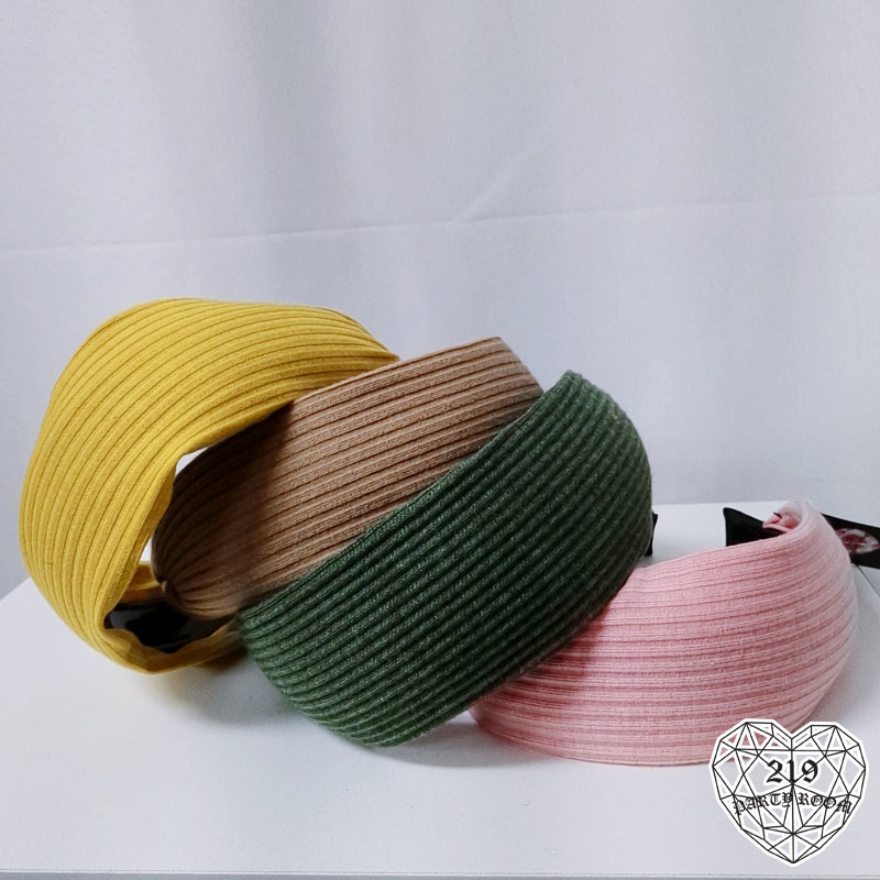 伉條棉布寬版髮箍