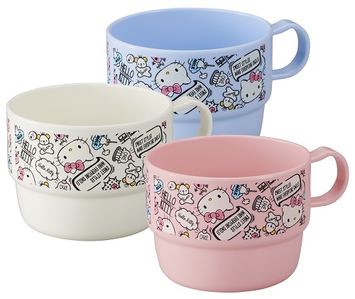 [日本製] Hello Kitty 水杯 (一套三件)
