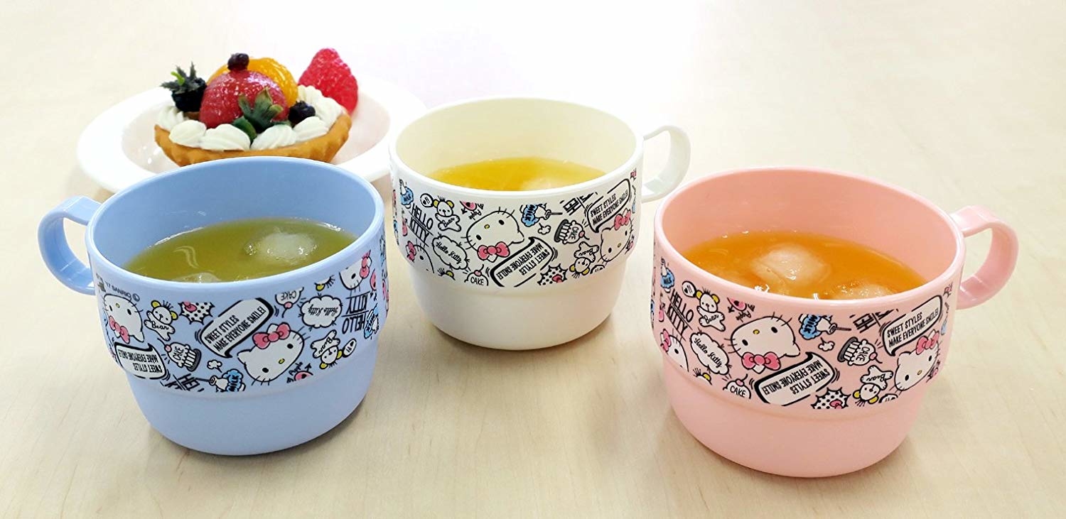 [日本製] Hello Kitty 水杯 (一套三件)
