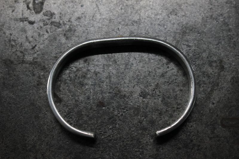 FCB-39/K18 7mm flat bangle/LC/thunder / K18