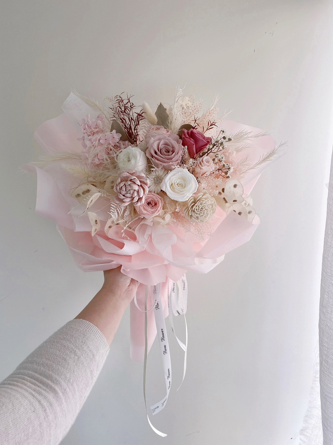 乾燥永生花束-艾莉絲