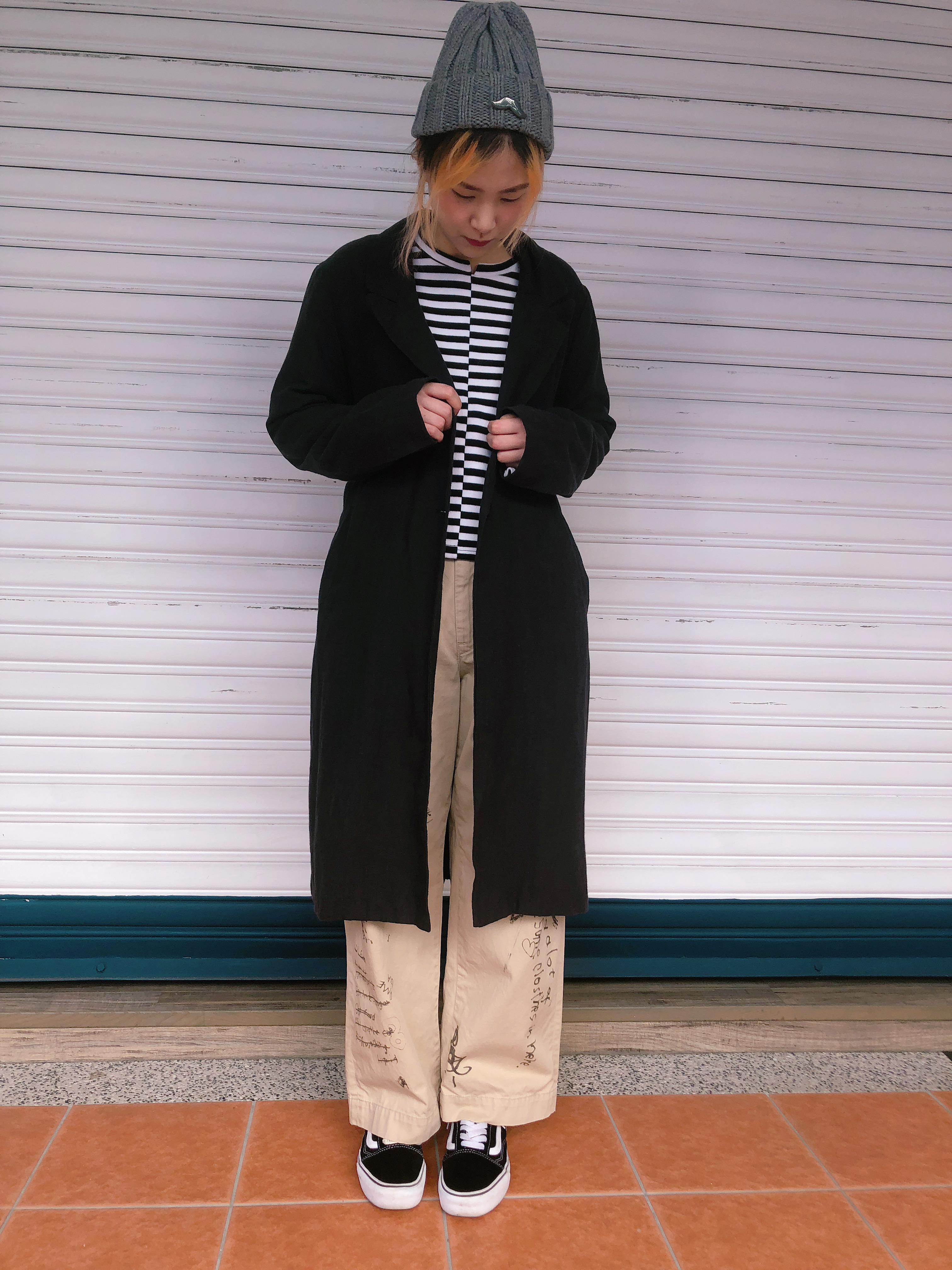 棉麻料質大衣外套