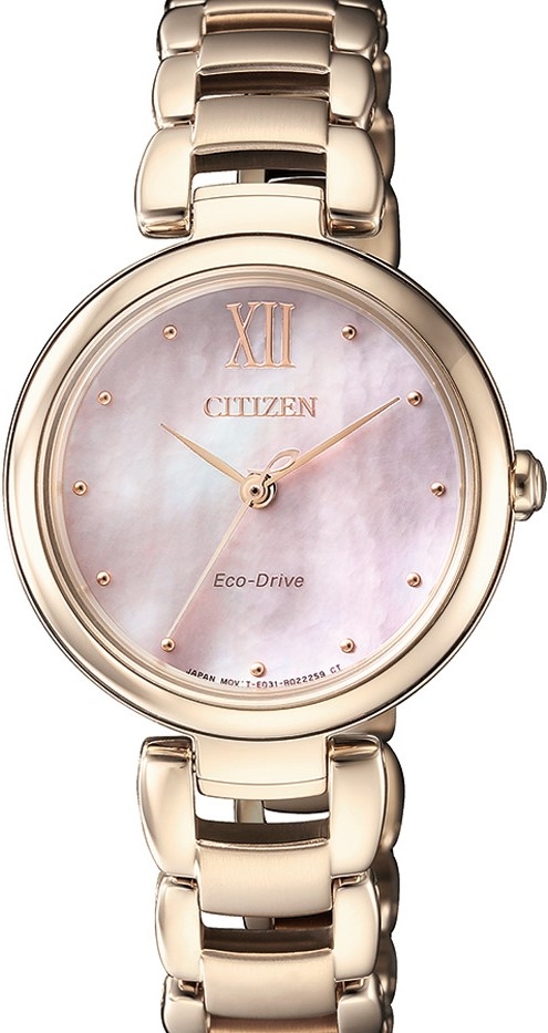 萬年鐘錶 - Citizen 星辰錶   光動能 女錶  EM0533-82Y 表徑 28.7MM
