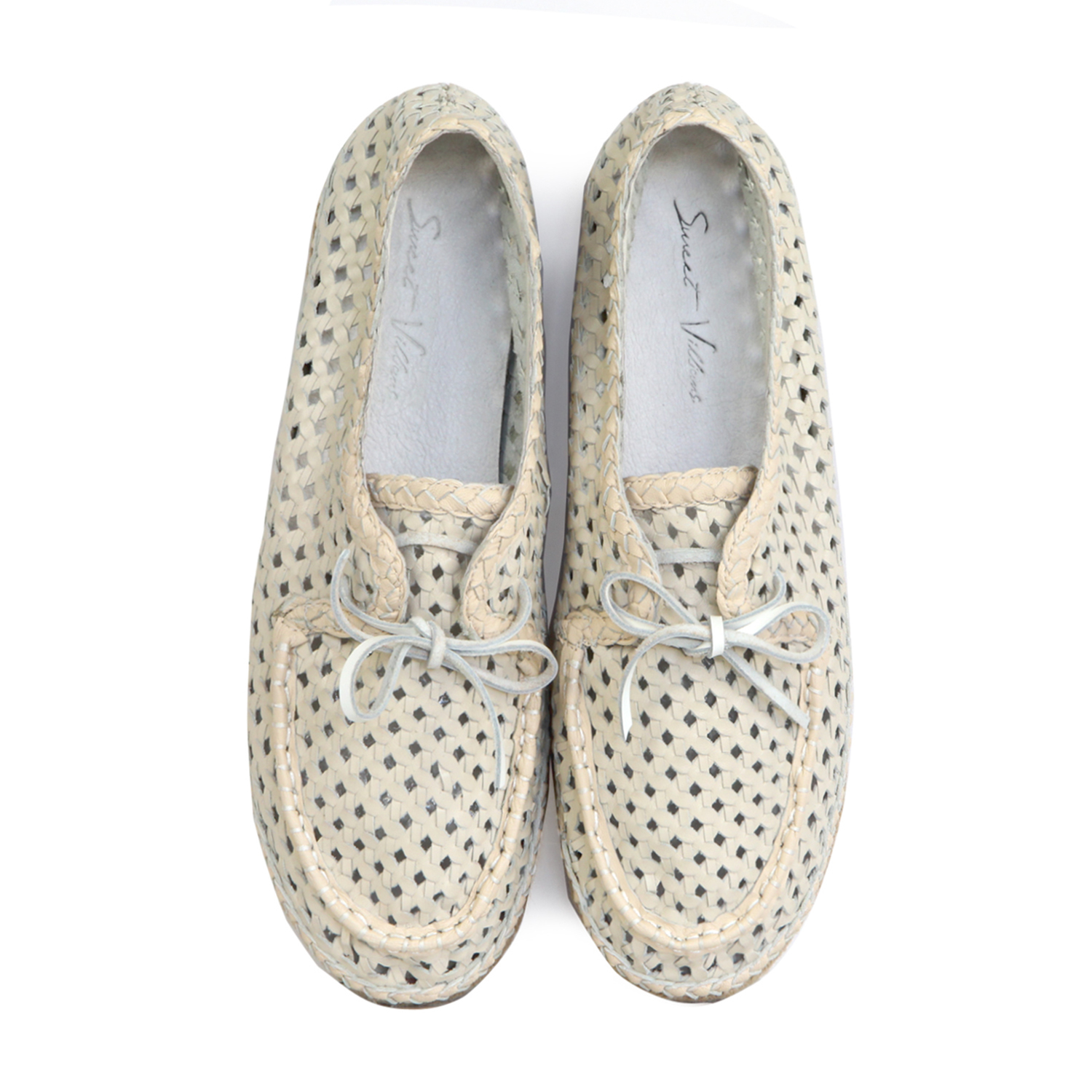 Mosaic Snoop M1215 White Leather Boat Shoes