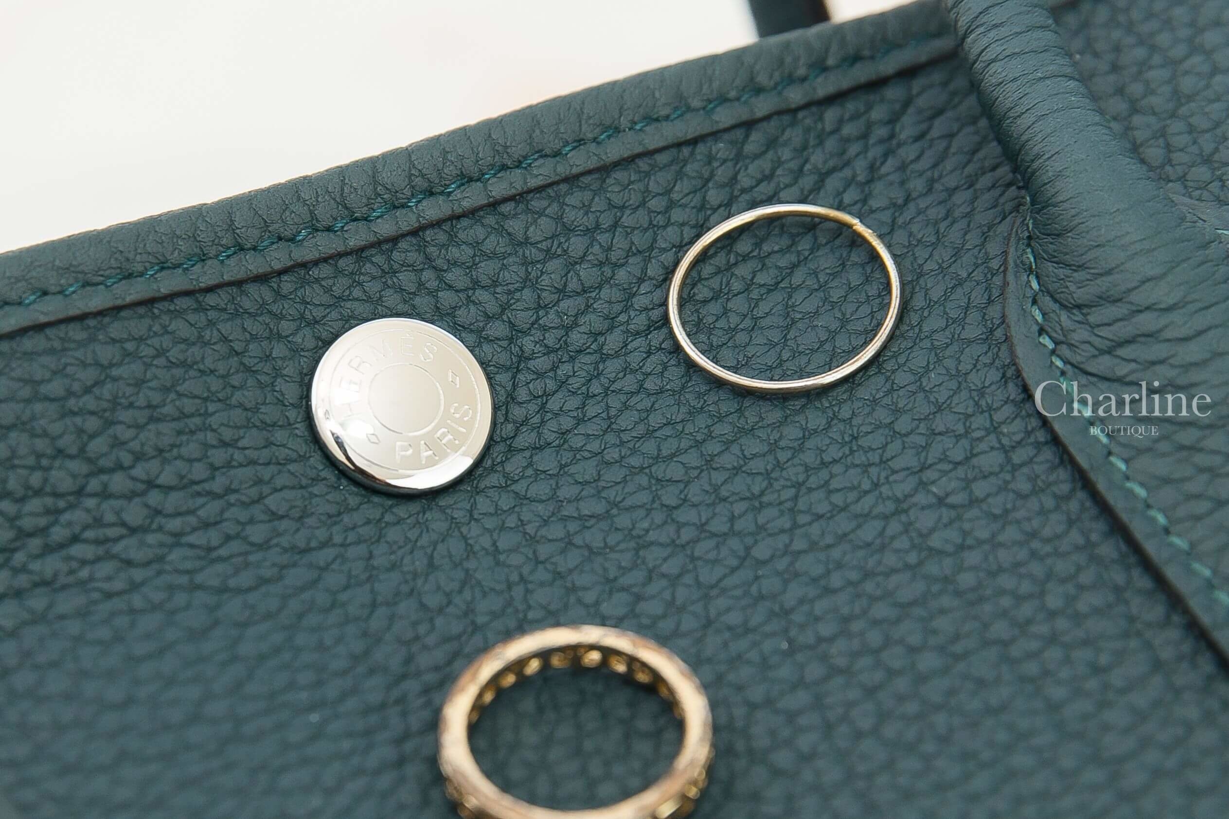 Hermès Garden Party 30cm 6O Vert Cypres Veau Negonda 松柏綠手提包