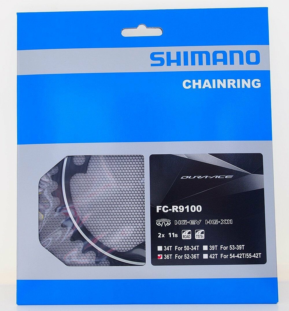 パーツ Shimano Dura-Ace FC-R9100 36T/52T 170mm Shimano Dura Ace FC-R9100 11 Speed 36T Chainring for 52