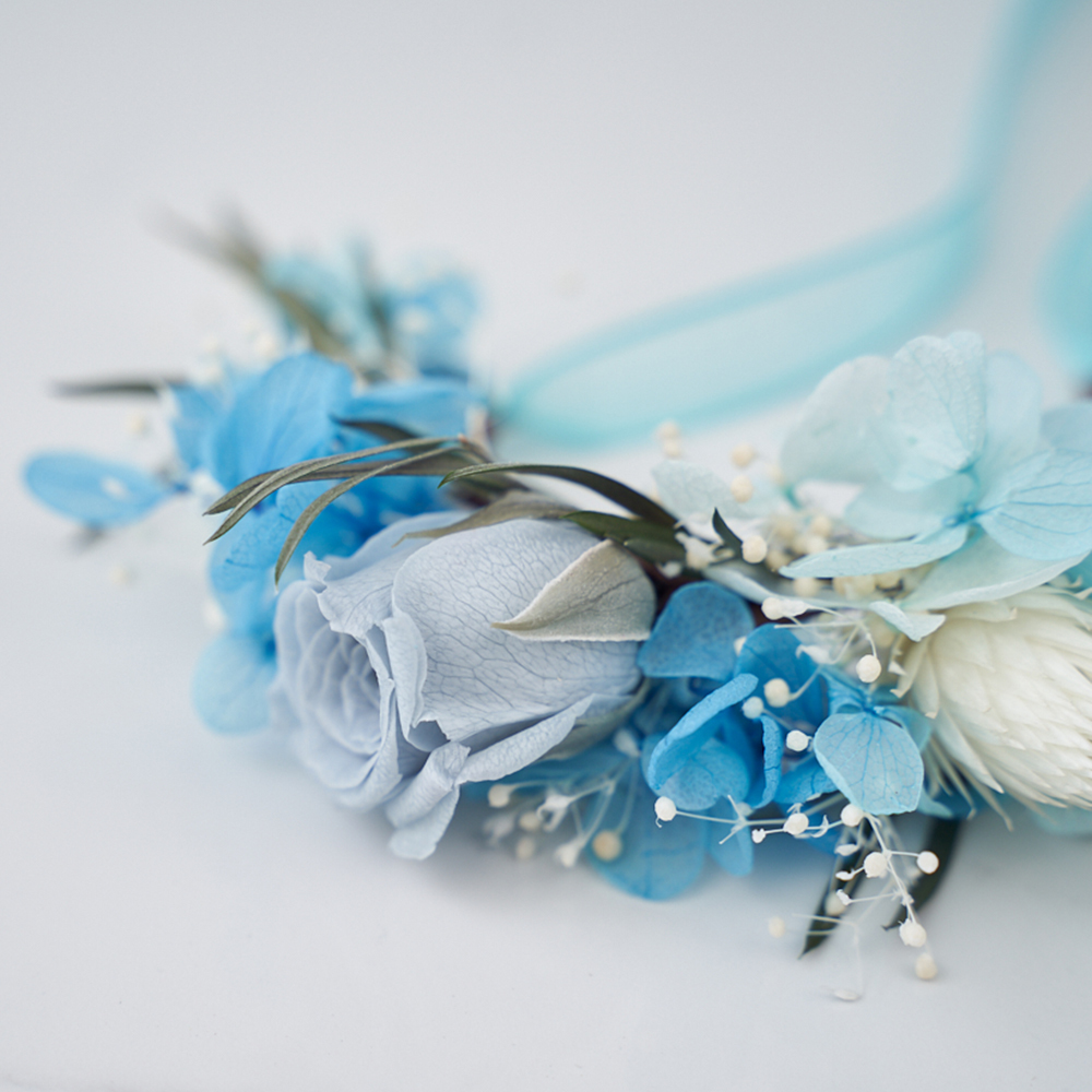 ｜不凋花手腕花 新娘手腕花 夢幻公主 蔚藍海洋｜婚禮周邊 新娘配件｜