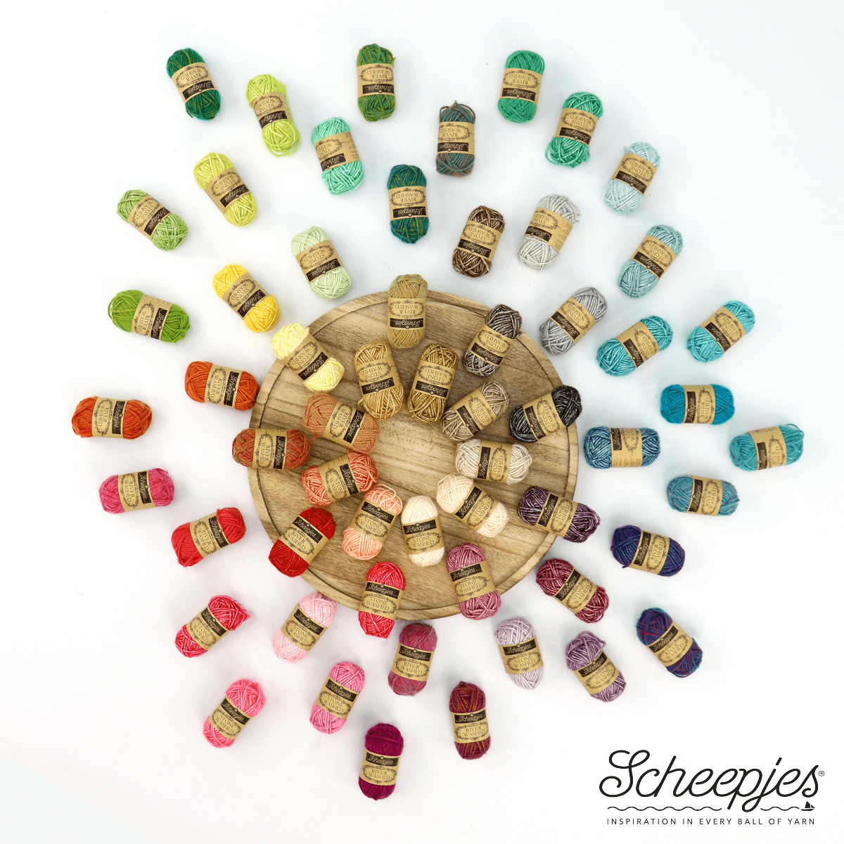 [Scheepjes] Stonewashed 58色石洗棉線禮盒