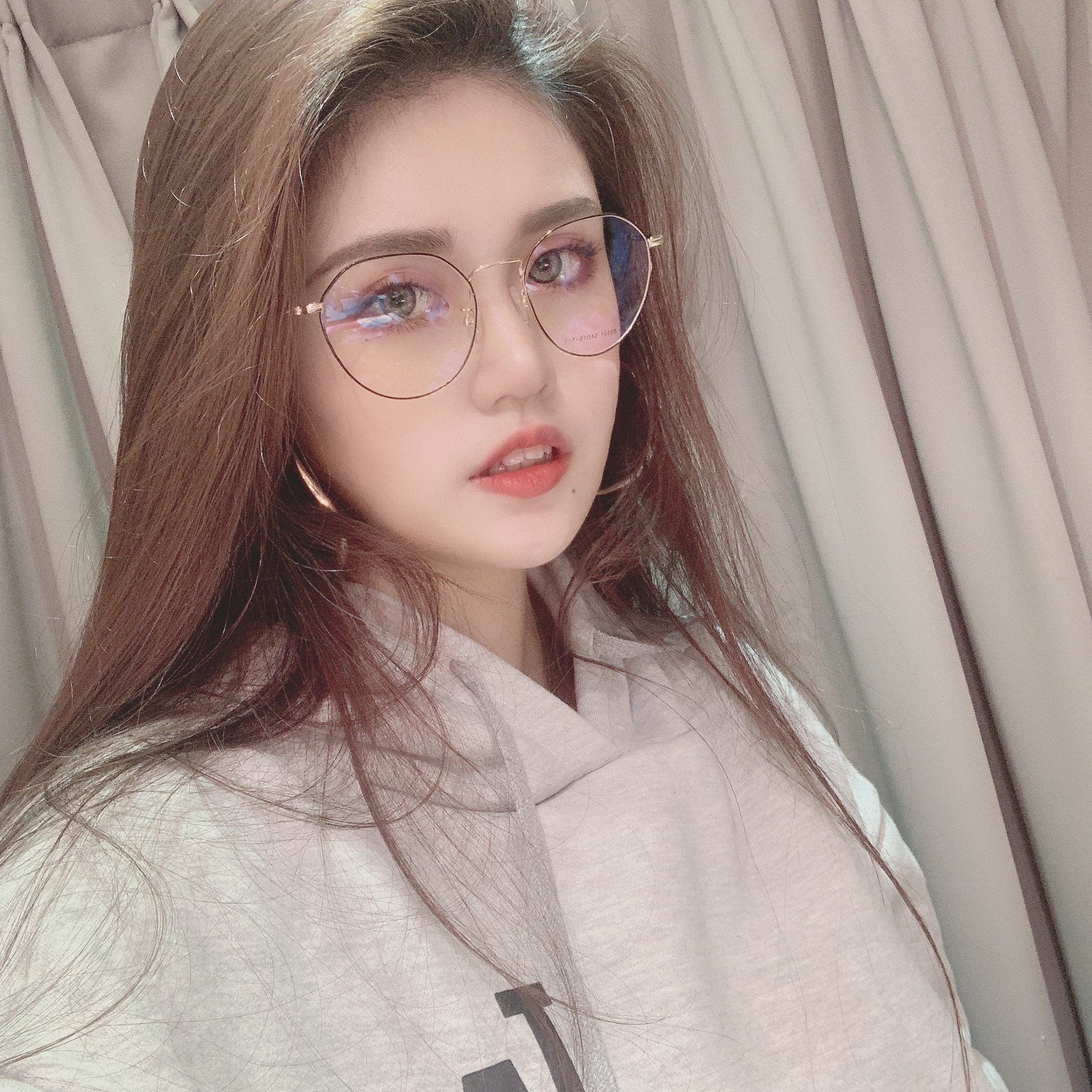 G01311038平光多角鏡框/四色