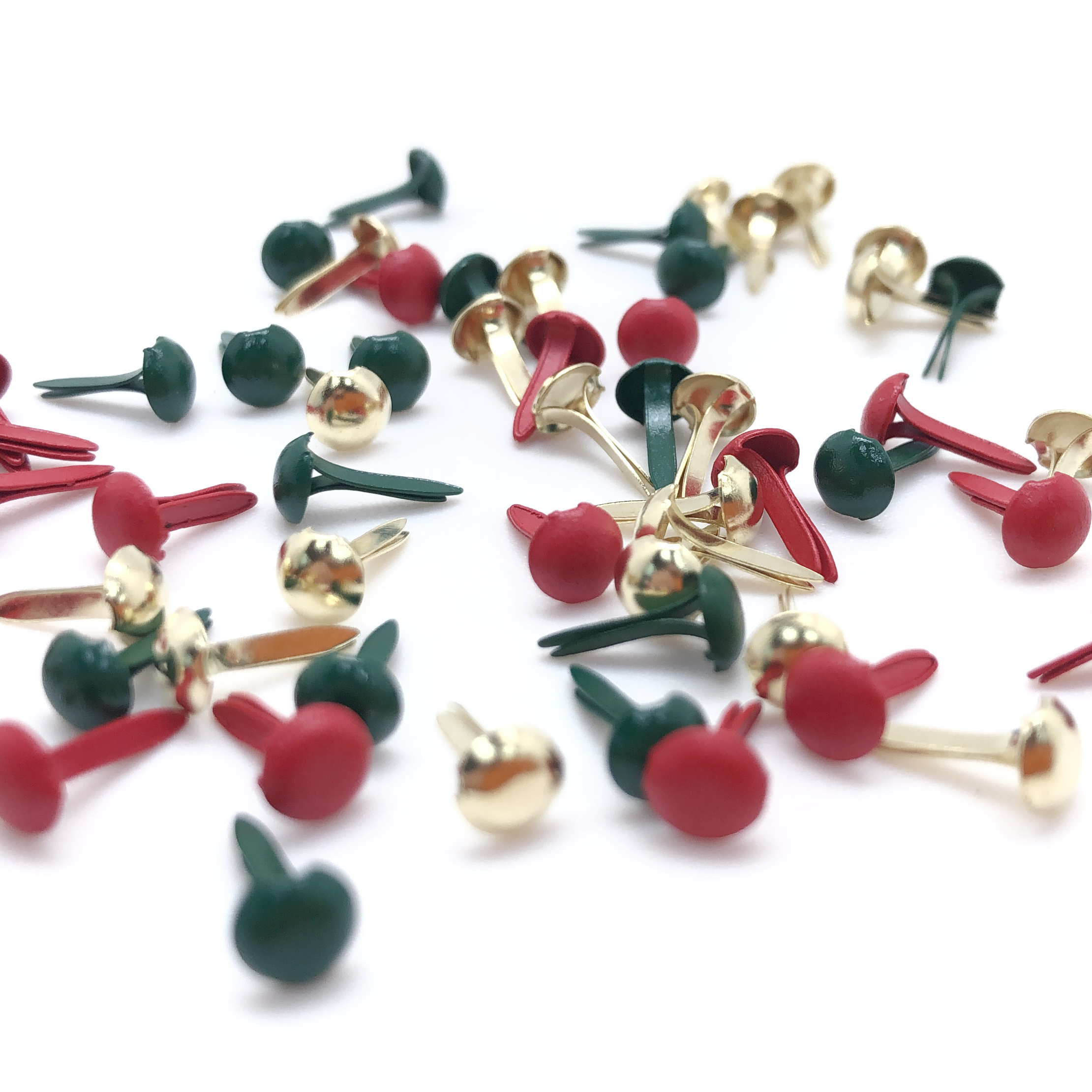 彩色兩腳釘組合包-新春綜合色  (紅、綠、金)  #T9003