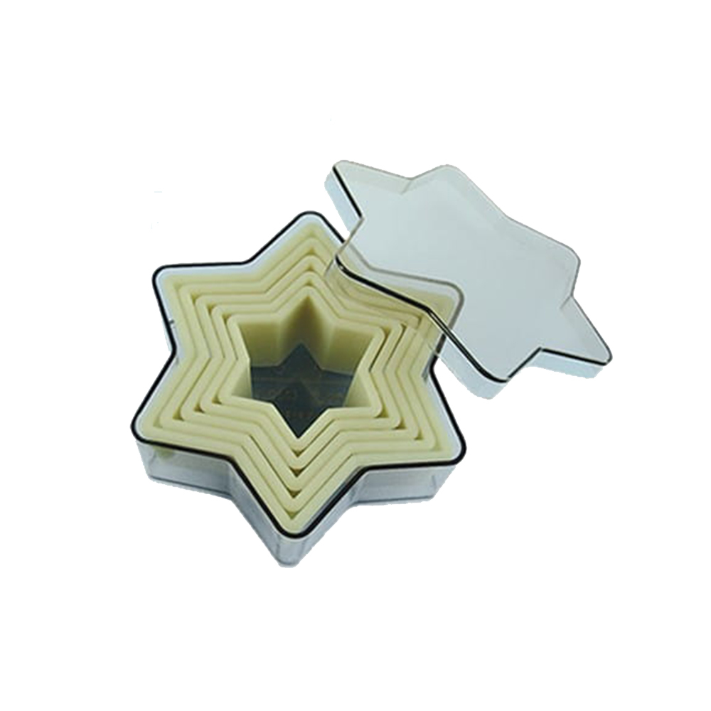 (絕版品)卡特子母壓模系列六角星星-7入組